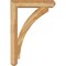 Ekena Millwork Thorton Craftsman Rough Sawn Bracket w/ Offset Brace, Western Red Cedar, 6"W x 26"D x 38"H BKT0604X26X38THR04RWR - alternate 3